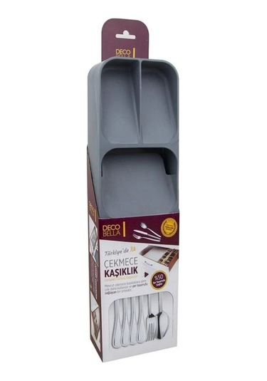 Beyaz 5 Bölmeli Çekmece Kaşıklık Mutfak Düzenleyici, Dayanıklı Çatal Kaşık Bıçak Organizatörü Diğer