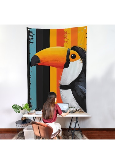 Toucan Kuşu Duvar Örtüsü-7587