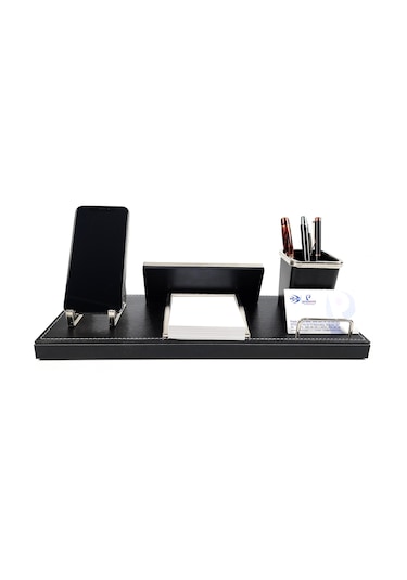 Prozenis Samatya Deri Masa Üstü İsimlik Kalemlik Notluk Seti