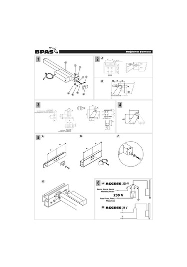 Twin Access 17 24 V. Açkı Mekanizması 23 Cm Açılır