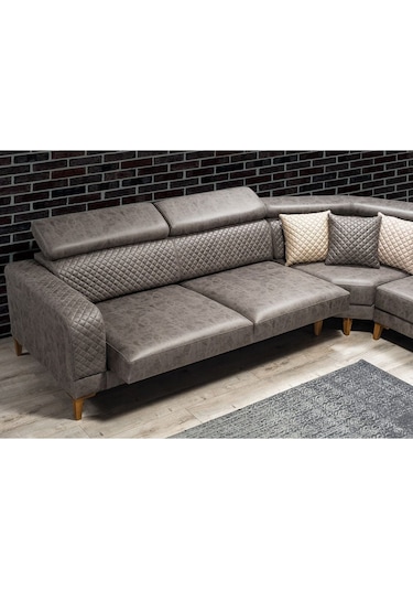 Lord Ses Sistemli Yataklı Mekanizmalı Köşe Koltuk Takımı Kahve