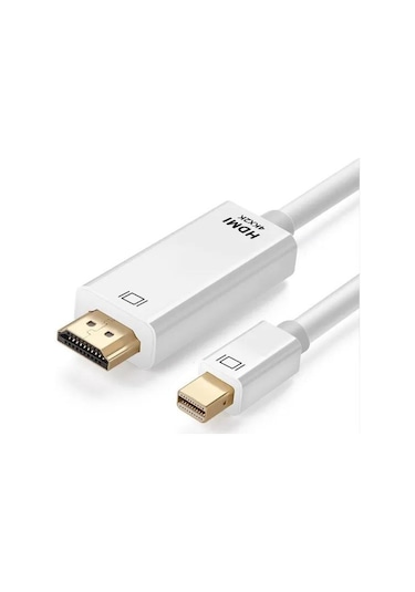 Minidisplayport Hdmi Çevirici 1.8 Metre 4k Mini Displayport Hdmi Kablo