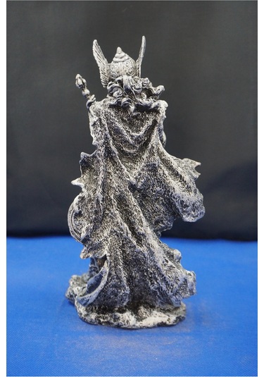 Frigga Tanrıca Heykeli - 25 Cm Mitolojik Dekoratif Biblo, Ev & Ofis Aksesuarı Gümüş