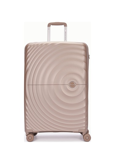 Benetton Büyük Boy %100 Polipropilen Valiz Şampanya 14bnt8002 Kahverengi