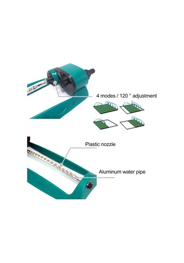 15 Delikli Ayarlanabilir Salınımlı Bahçe Fıskiyesi 3917 Siyah