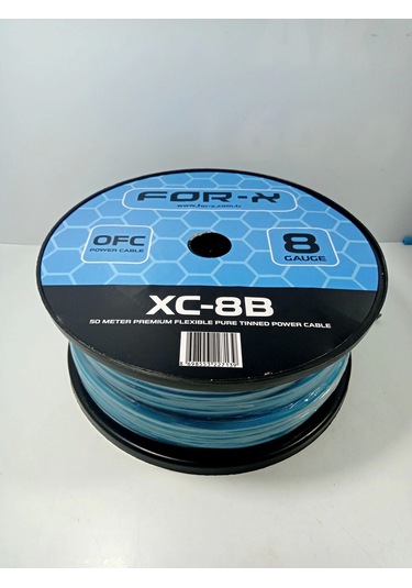 For-x Bakır Amfi Güç Kablosu 8ga %100 Bakır For-x Ofc 8ga Anfi Power Kablosu 5 Metre