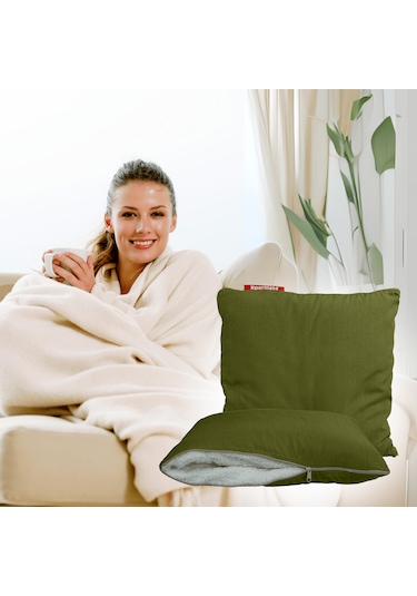 Xpermate Tv Battaniye Yastık Welsoft Battaniye 145x205 Yeşil