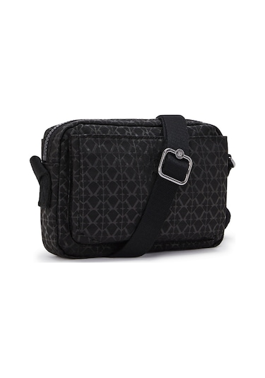 Kıplıng Abanu Küçük Boy Omuz Çantası Siyah Sıgnature Emb Siyah