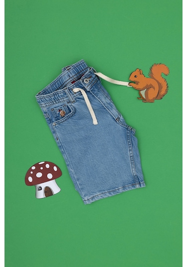 U.s. Polo Assn. Erkek Çocuk Mavi Şort Jean 50304249-dn0022 Mıd Blue