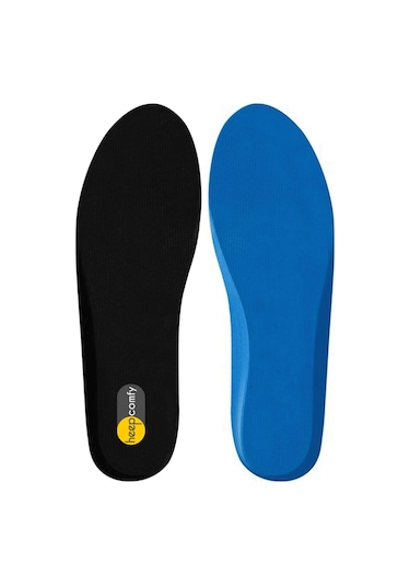 Heep Siyah Mavi Renk Hafızalı Sünger Destekli Ayakkabı Tabanlığı Siyah