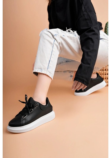 Luis A Costa Lc105 Siyah Cilt Beyaz Taban Kadın Sneaker Renkli