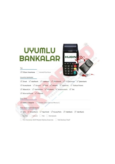 Hugin 4 G T300 Eft Pos Yazarkasa