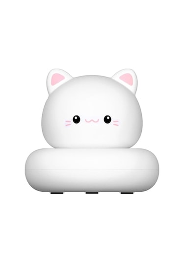 Willowhaven Usb Şarjlı Bebek Gece Lambası - 3 Işık Seviyesi, Sıcak Sarı Işık, Dokunmatik, 1200mah Pil, Beyaz, Saf Ve Hafif Tasarım Beyaz