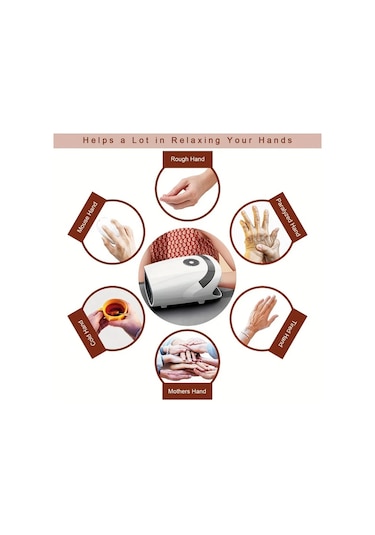 Dashanshop Beyaz Masaj El Cihazı Elektronik Kişisel Bakım Şarj Edilebilir Pil Erkekler Ve Kadınlar İçin Uygun Beyaz