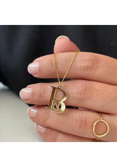 Simurg Jewellery Gümüş Tasarım Harfli Kolye