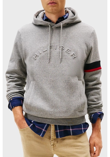 Tommy Hilfiger Erkek Sweat Mw0mw40479 P91 Gri Gri Tommy Hilfiger Erkek Sweat Mw0mw40479 P91 Gri Gri