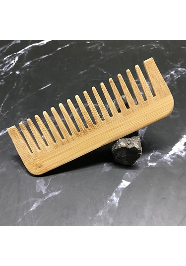 Suntek Bambu Saç Tarağı Geniş Diş Dolaşık Açıcı Tarak