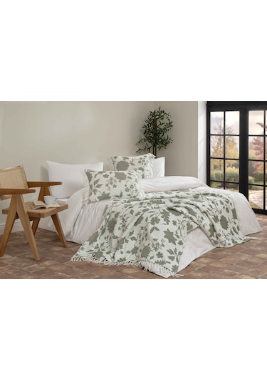 Linens Hotmia Kırlent Kılıfı 40x60 Cm Yeşil Yeşil