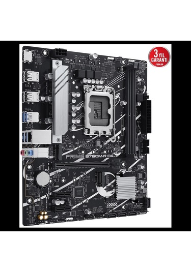 Asus Prıme B760m-r D4 5333mhz Oc Ddr4 Soket 1700 M.2 Hdmı Matx Anakart