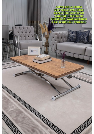 Juppo Üst Tabla Mdf Efesçam Oval Köşe Alt Krom Dışa K