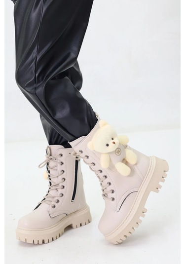 Ayakkabımood Wnt 5141 Bej Termo Taban Kız Çocuk Bot Bej