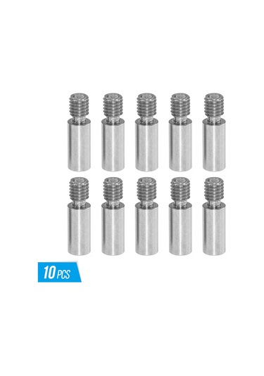 Qingmipy 3d Yazıcı Ekstruder Borusu: Soğutmalı V6 Gırtlağı, 1.75mm Ptfe Tüpü İçeren, Paslanmaz Çelik, Tıkanıklığı Önleyen, 10 Adet