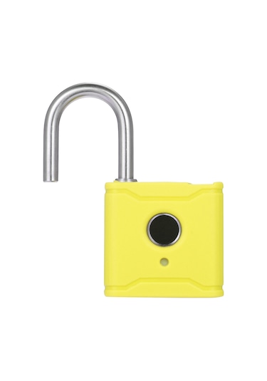 Hallow T1004d Akıllı Bt Parmak İzi Asma Kilit Şarj Edilebilir Sarı