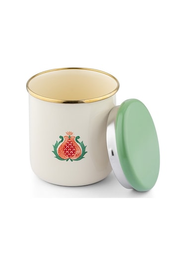 Emsan Nar Emaye Orta Düz Kavanoz Çok Renkli