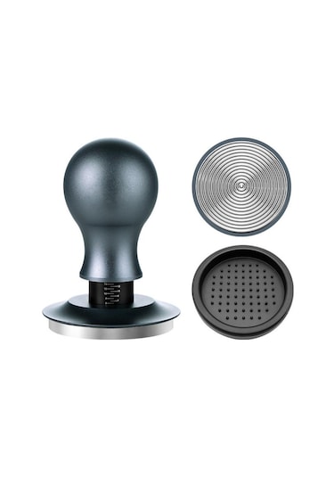 Kahve Sabit Basınçlı Toz Pres Ayarlanabilir Etki Çekiç 58mm , Boyut:gümüş Mavi İplik+yuvarlak Taban Diğer