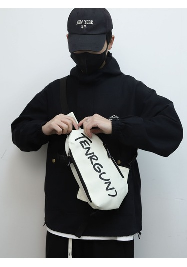 Çok Fonksiyonlu Omuz Çantası - Beyaz