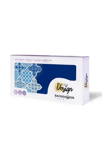 Biggdesign Blue Tile Tavla, Çizilmez Zeminli, Mıknatıslı Mdf Kasa, 2 Kat Vernik Cilalı