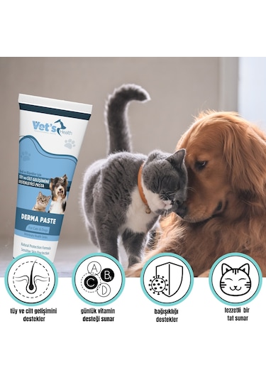 Vet's Health Dermapaste Tüy ve Cilt Gelişimini Destekleyici Pasta 100 G