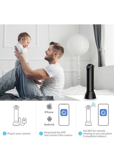 Wezone V10 Mini Akıllı Güvenlik Kamerası: Gece Görüşü, 1080p, İnsan Algılama, Kablosuz Kontrol Diğer