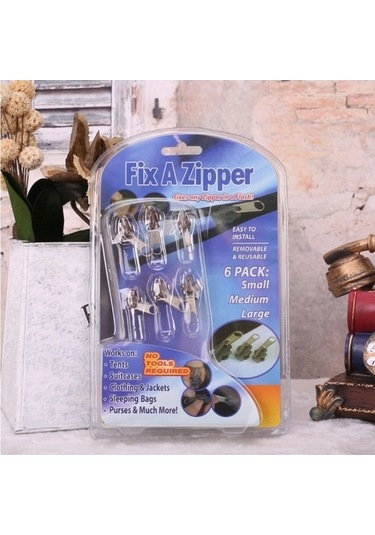 Flybuy Kutu Fermuar Düzeltici, 3x Evrensel Fermuar Onarıcı, Küçük-medium-büyük Boyutlu Anında Onarım