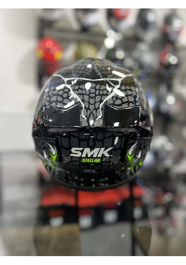 Smk Stellar Taotei Kapalı Kask Yeşil