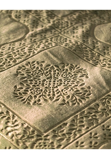 Madame Coco Rochelle Vizon Emboss Çift Kişilik Battaniye - Haki 1kbatc0436çift Kişilik-haki Vizon