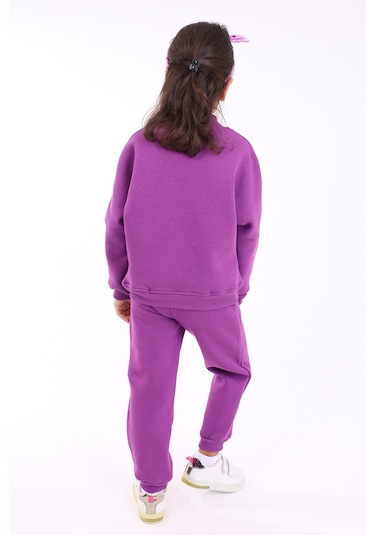 Toontoy Kız Çocuk Eşofman Takım Mor