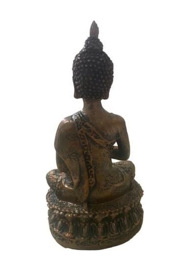 T.concept Dekoratif Oturan Buddha Heykel Biblosu Kombin Renkli