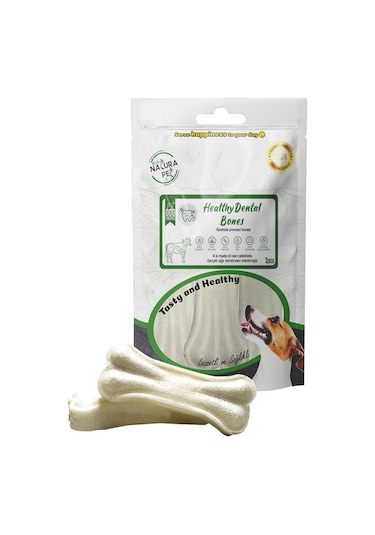 Eco Natura Pet Healty Dental Bones Beyaz Pres Kemik 13 CM 3'lü 180 G