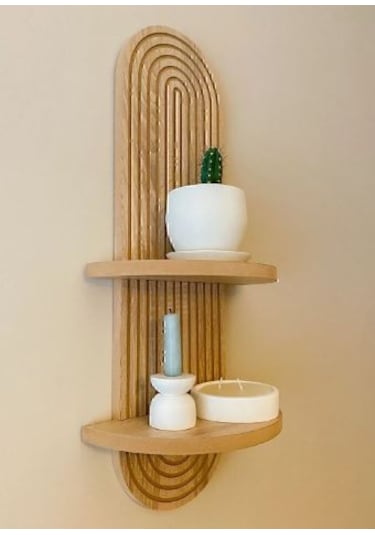 Semplice Duvar Rafı Kahverengi