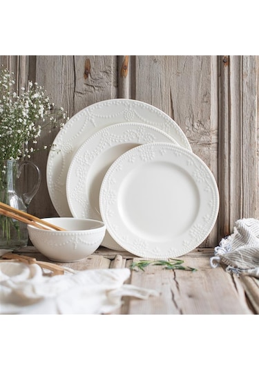 White Pearl 6 Kişilik 24 Parça Porselen Yemek Seti