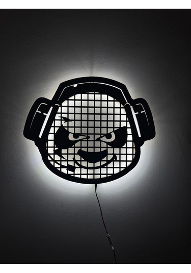 Led Işıklı Gamer Panda Tablosu