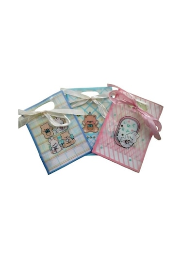 Asetat Hediye Çantası Kurdelalı 18x26cm - 1 Adet