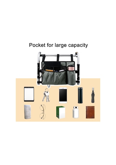 Yürüteç Çantası Yürüteç Organizatör Kılıfı Bardaklıklı Mavi Mavi