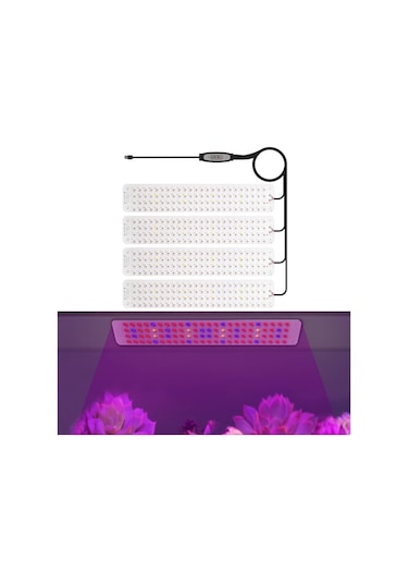 Sones 5v Usb Panel Bitki Işığı Akıllı Karartma Zamanlama Led Bitki Büyüme Işığı, Boyut: 4 Kafa Tam Spektrum Diğer
