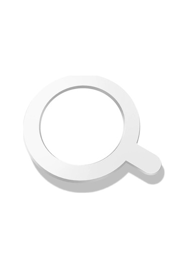 Snapbuy Evrensel Magsafe Araç Telefon Tutucu Disk - İphone/samsung/xiaomi İçin Manyetik Kablosuz Şarj Halkasıwhıte White