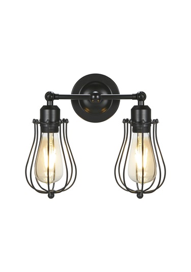 Youtek Gecikmeli İki Kafa Duvar Lambası, Ac 220-230v, 60w Maks, E27 Ampul Tabanı, Siyah, 1.2m Kablolu, Montajlı Işık Bulbu Yok Siyah