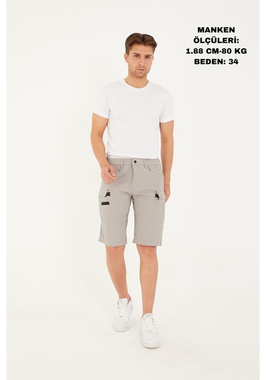 Camp Scoutland Camp725 Outdoor Tactical Su İticili Yazlık Erkek Taktik Şort Taş