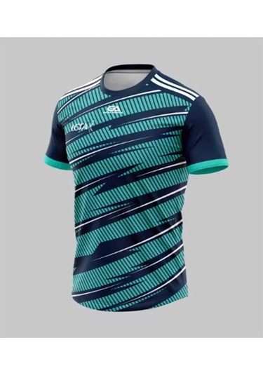 Snapbuy Renkli Futbol Formaları - Erkek Ve Kadın Eğitim T-shirt, Tenis Antrenman Kıyafeti, Spor Giysilerimavi Mavi