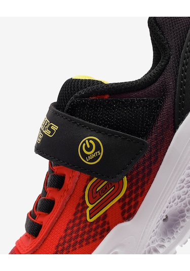 Skechers Skechers Meteor-lights - Krendox Büyük Erkek Çocuk Kırmızı Işıklı Spor Ayakkabı 401495l Rdbk